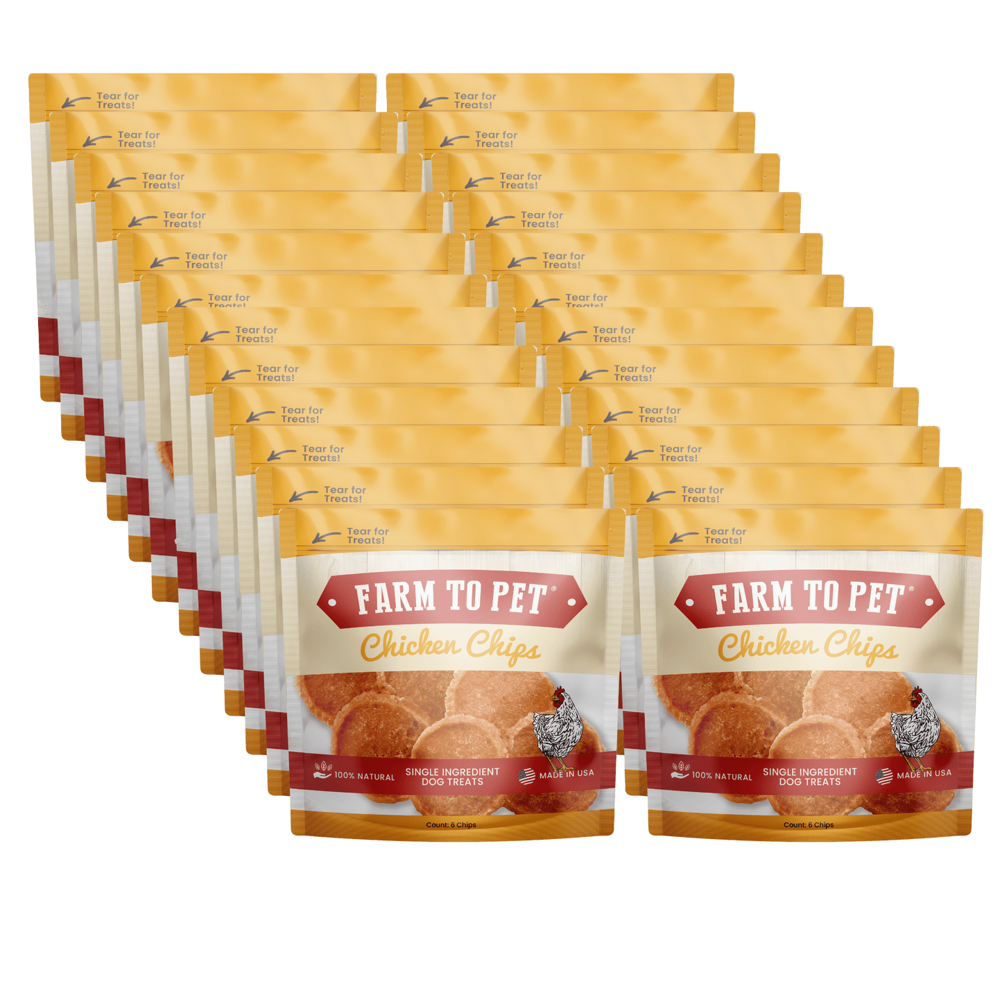 Chicken Chips Snack Pack Bundles | Dog Party Favors & Training Treats