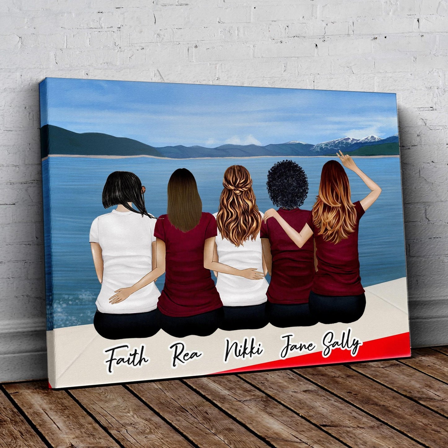 Boat Personalized Best Friend Wrapped Canvas