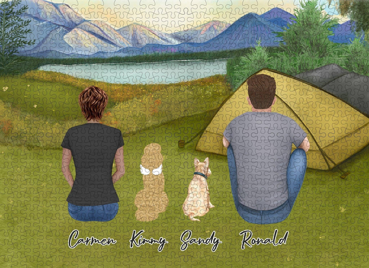 Camping Personalized Pet & Owner Puzzle