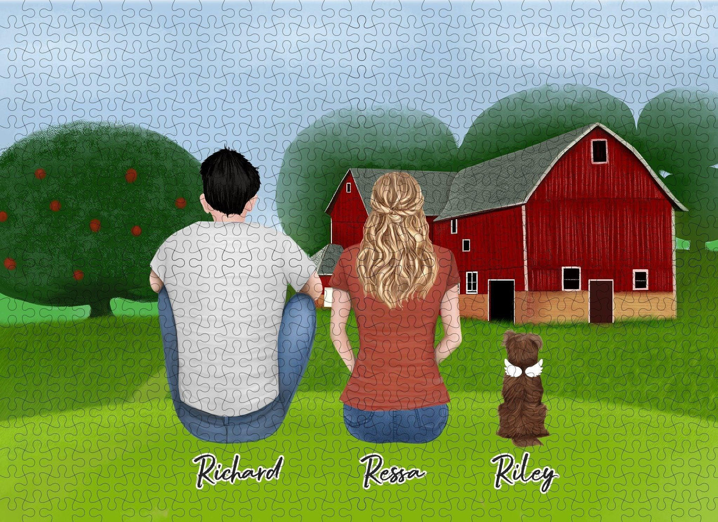 Farm Personalized Pet & Owner Puzzle