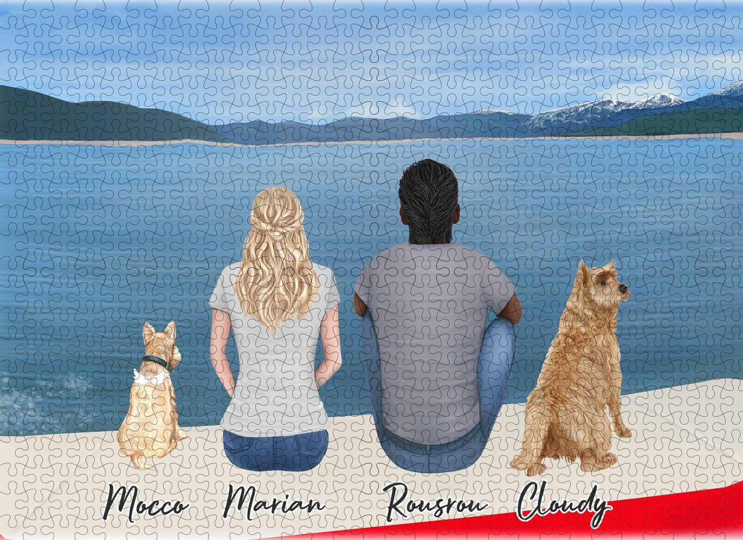 On A Boat Personalized Pet & Owner Puzzle