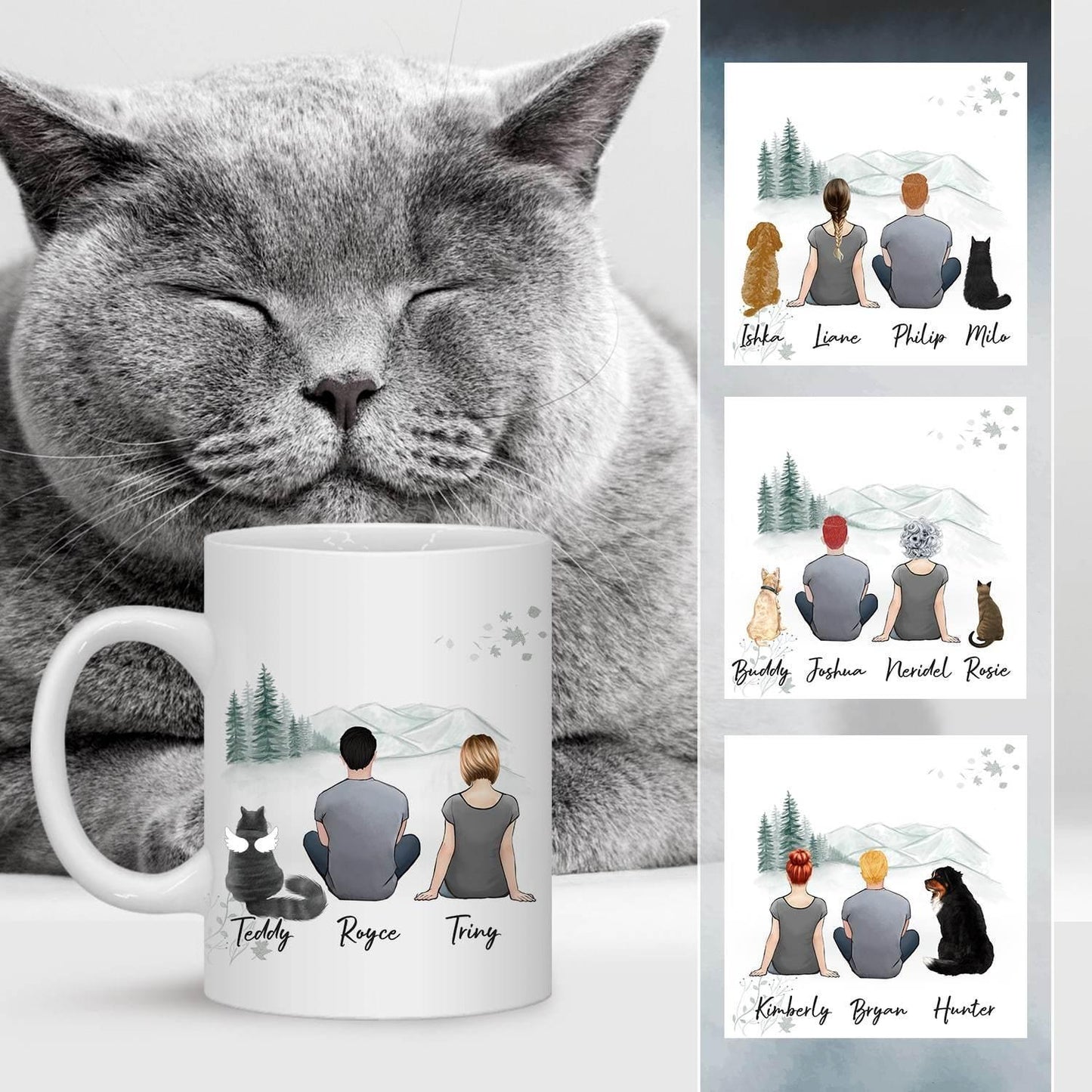 White Mountains Personalized Pet & Owner Coffee Mug