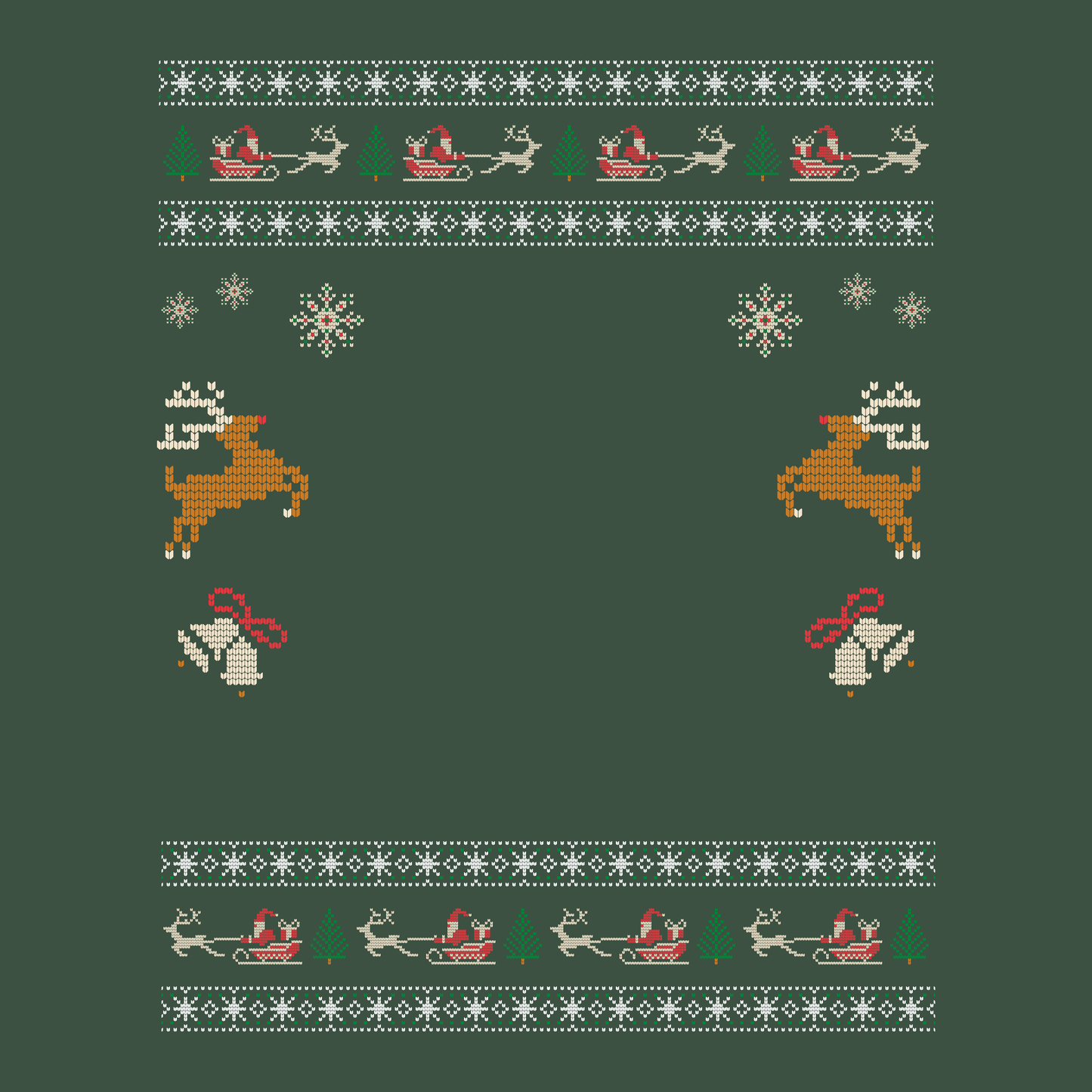 Custom Pet Holiday Sweatshirt - Reindeer Rock