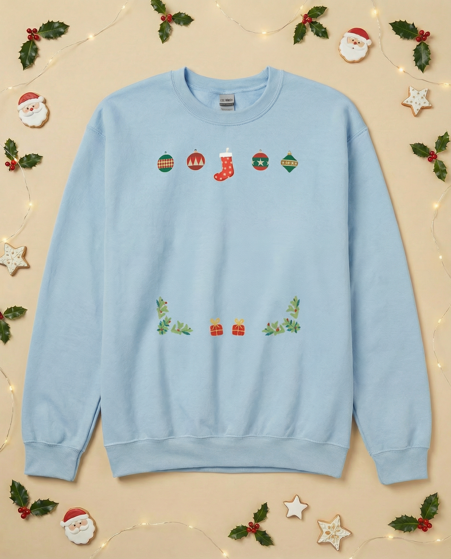 Custom Pet Holiday Sweatshirt - Stocking Gifts for Light Colored Shirts