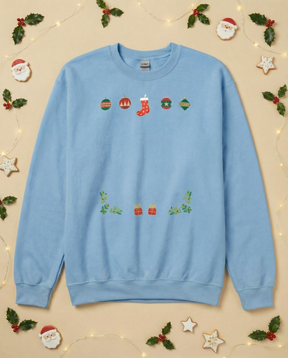 Custom Pet Holiday Sweatshirt - Stocking Gifts for Light Colored Shirts