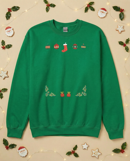 Custom Pet Holiday Sweatshirt - Stocking Gifts for Light Colored Shirts