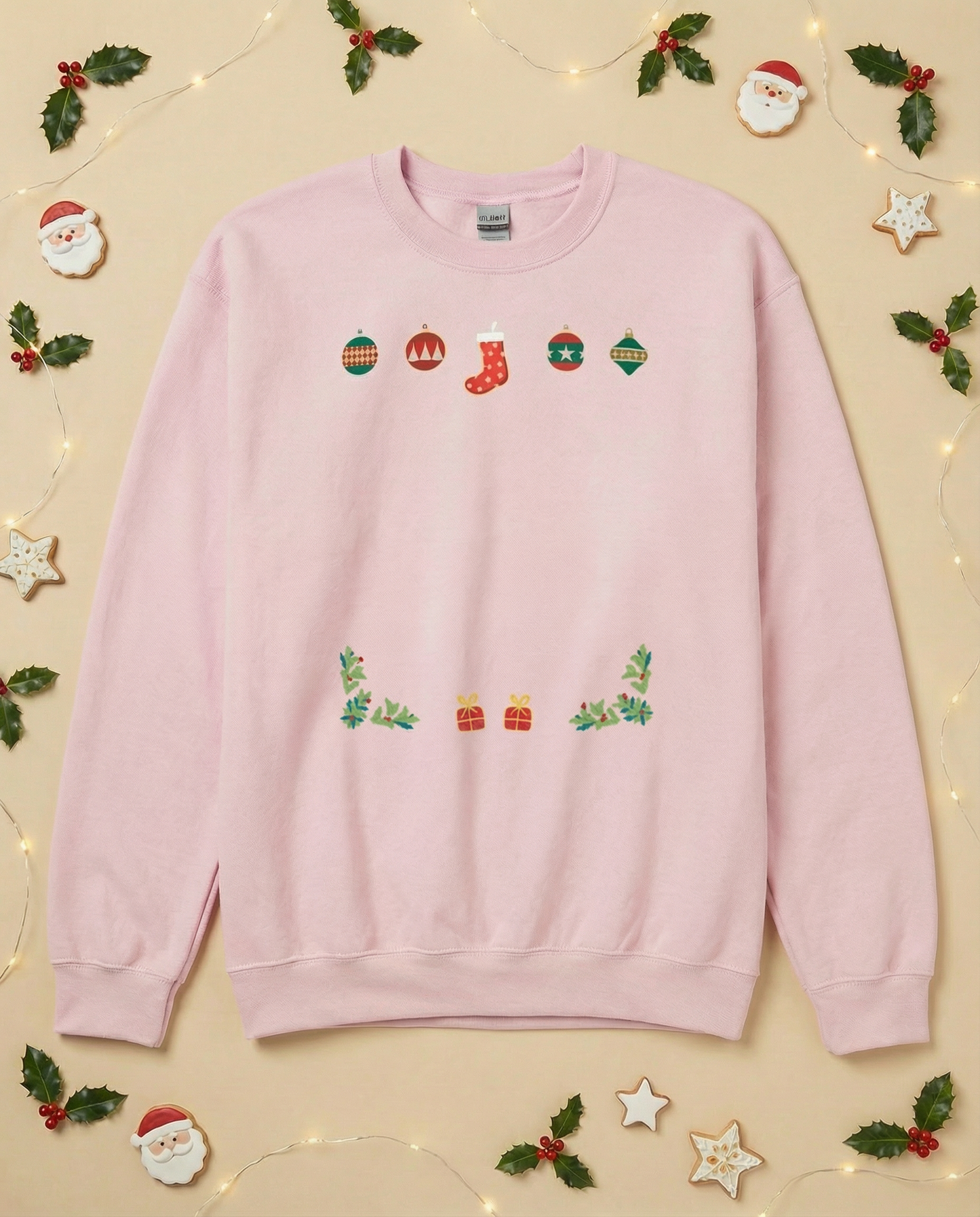 Custom Pet Holiday Sweatshirt - Stocking Gifts for Light Colored Shirts