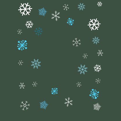 Custom Pet Holiday Sweatshirt - Snowflakes