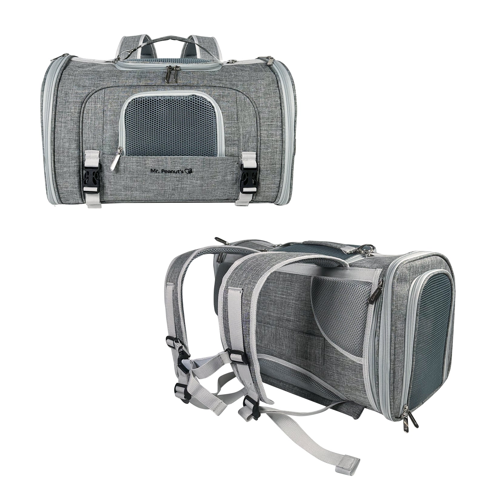 Mr. Peanut's Monterey Series Backpack Pet Carrier - Newly Updated Model Now Available
