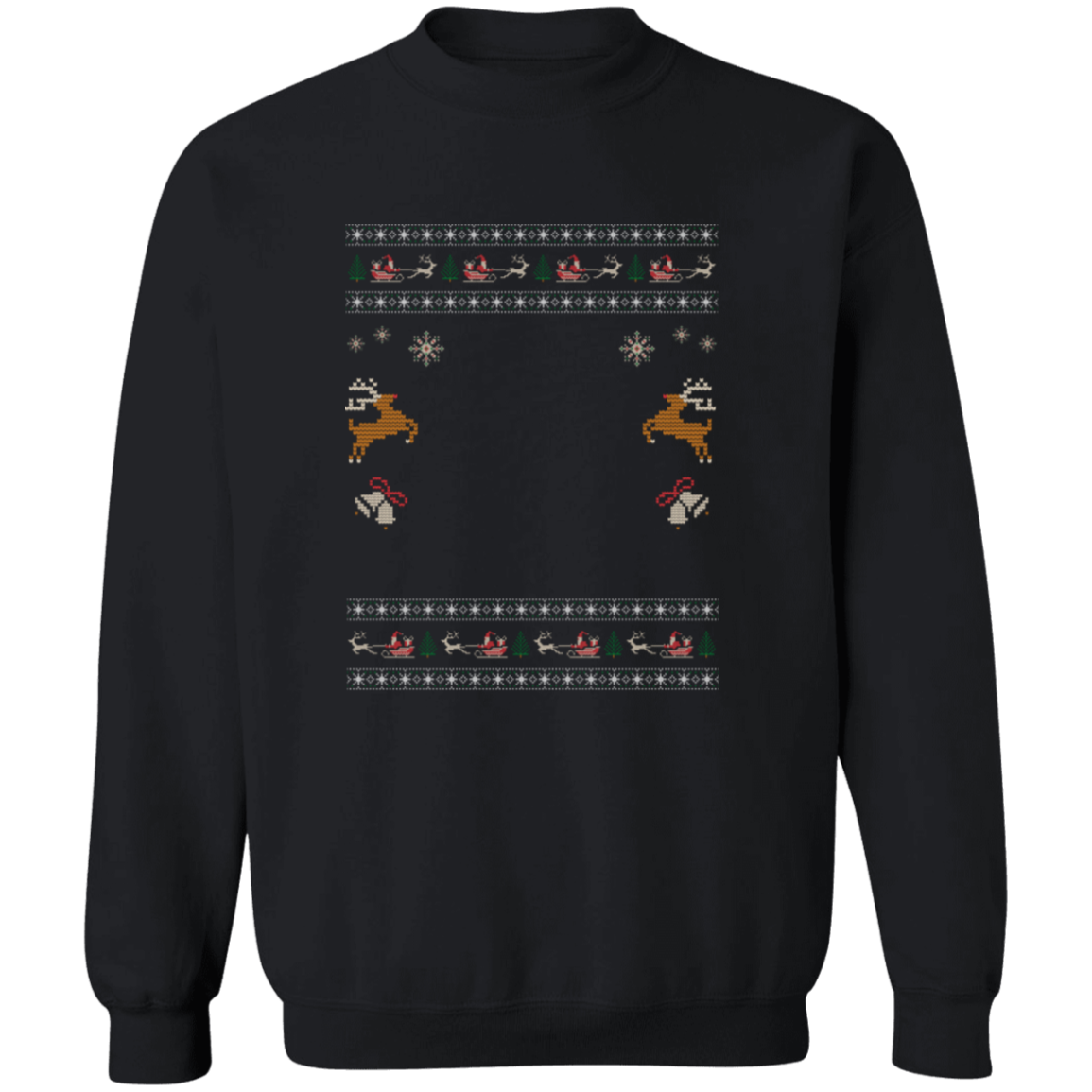 Custom Pet Holiday Sweatshirt - Reindeer Rock