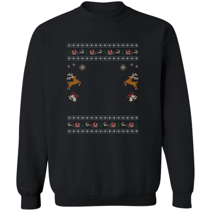 Custom Pet Holiday Sweatshirt - Reindeer Rock