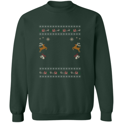 Custom Pet Holiday Sweatshirt - Reindeer Rock