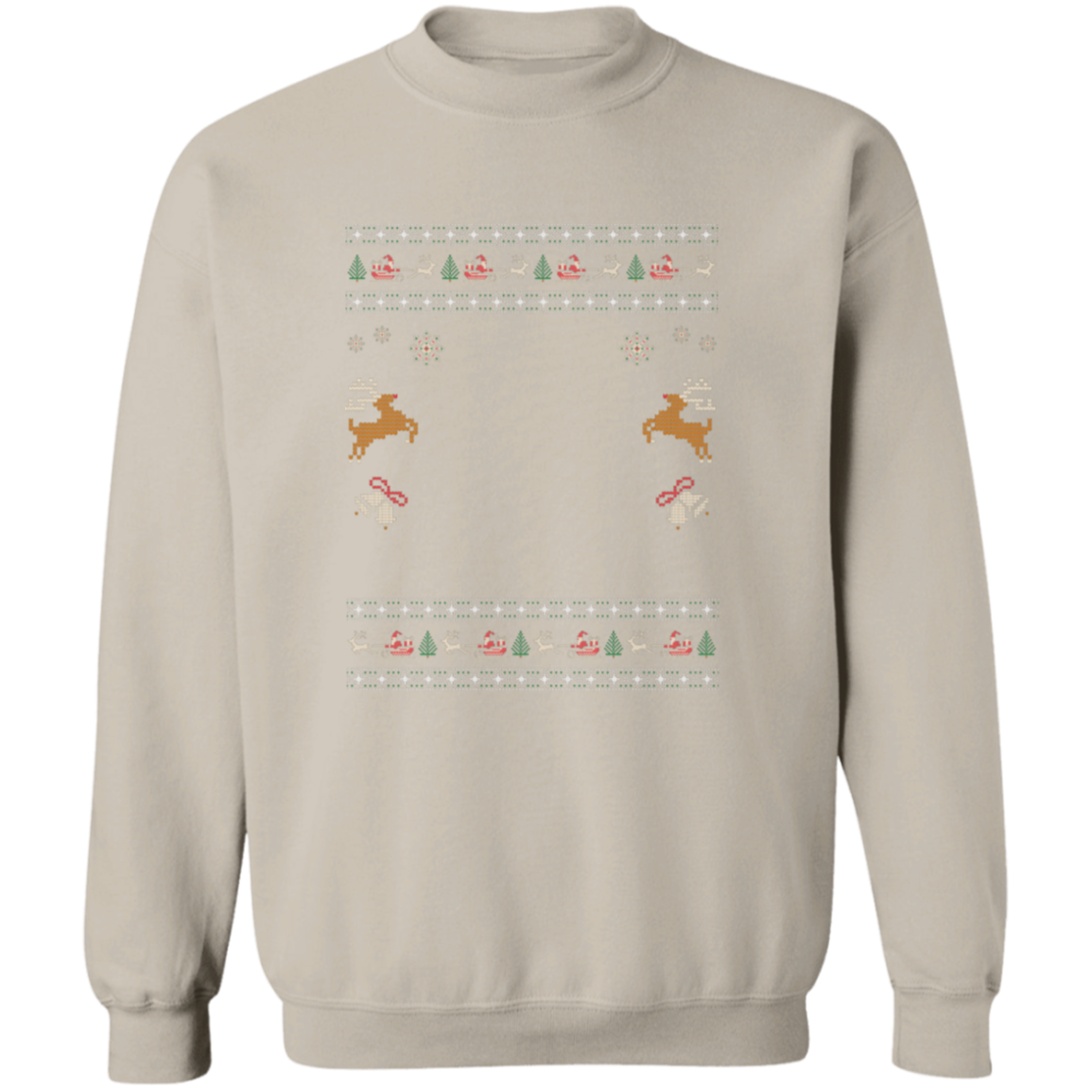 Custom Pet Holiday Sweatshirt - Reindeer Rock
