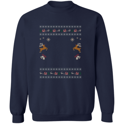 Custom Pet Holiday Sweatshirt - Reindeer Rock