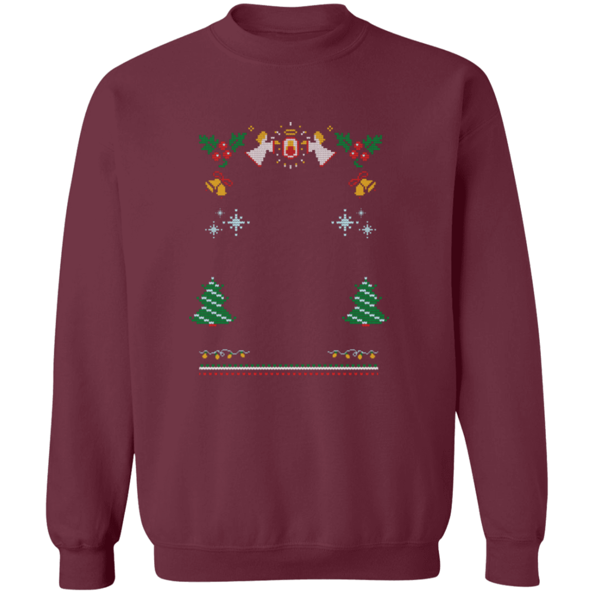 Custom Pet Holiday Sweatshirt - Snow Angels