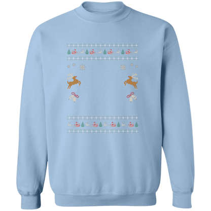Custom Pet Holiday Sweatshirt - Reindeer Rock