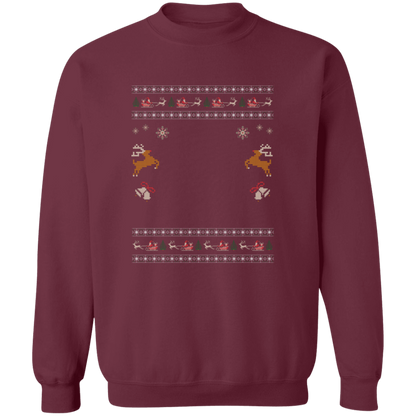 Custom Pet Holiday Sweatshirt - Reindeer Rock