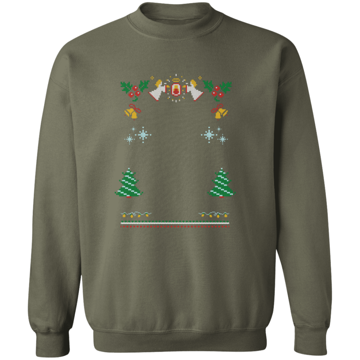 Custom Pet Holiday Sweatshirt - Snow Angels