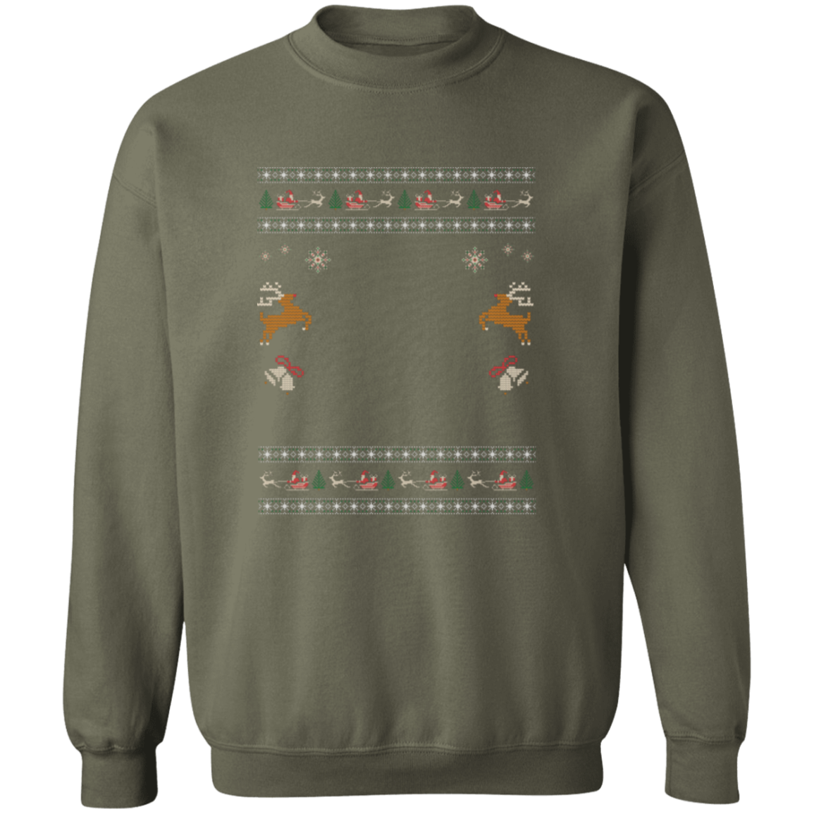 Custom Pet Holiday Sweatshirt - Reindeer Rock