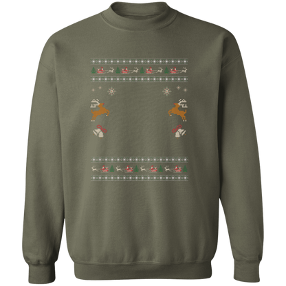 Custom Pet Holiday Sweatshirt - Reindeer Rock