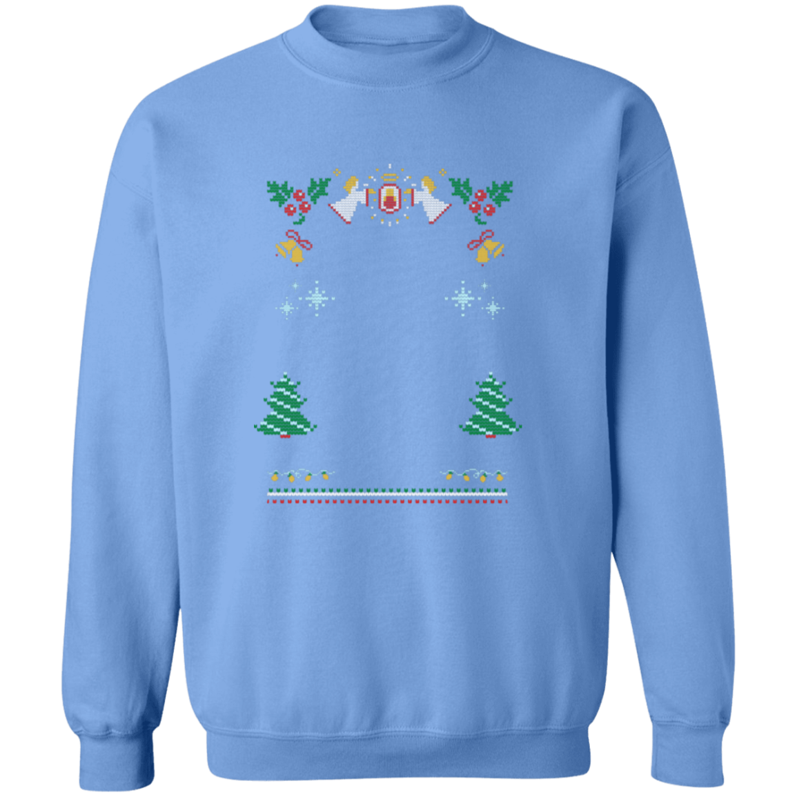 Custom Pet Holiday Sweatshirt - Snow Angels