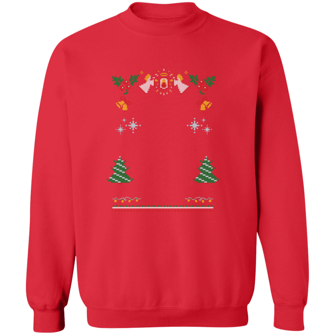 Custom Pet Holiday Sweatshirt - Snow Angels
