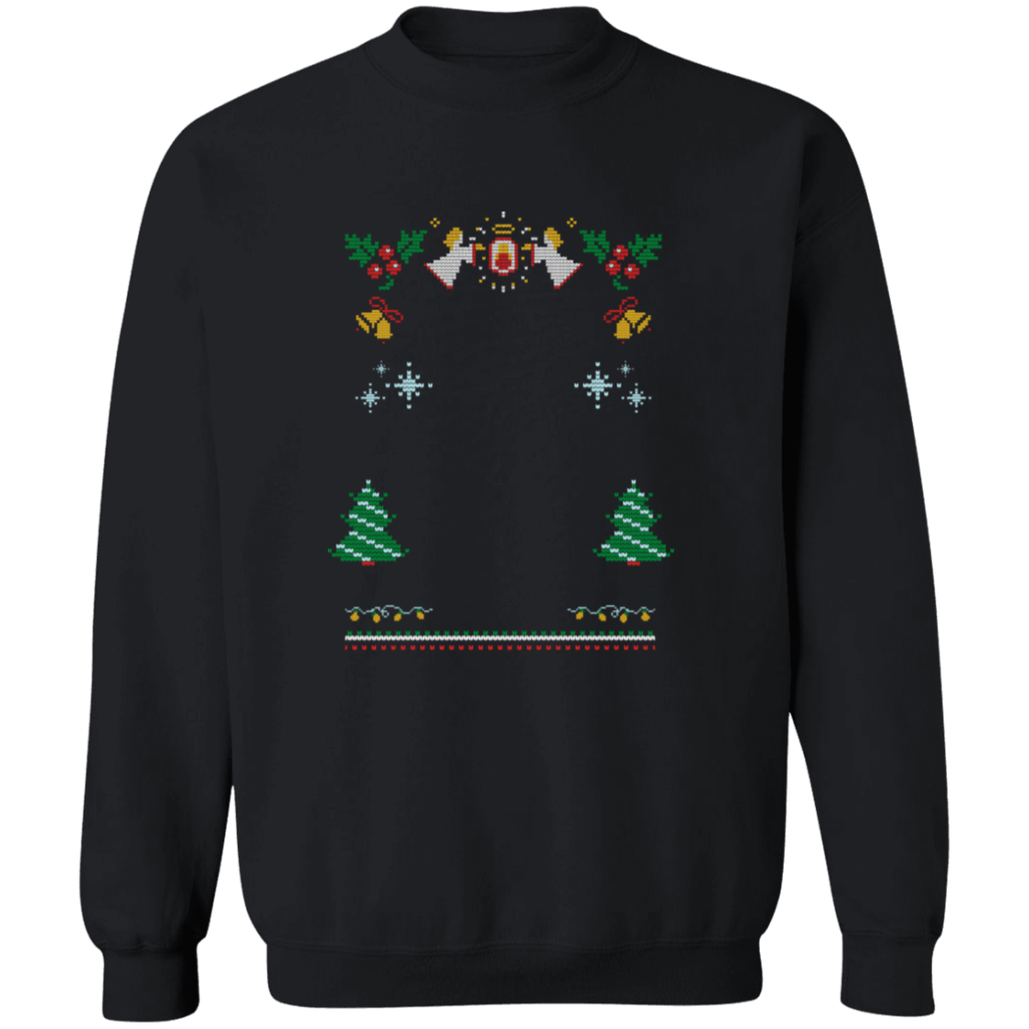 Custom Pet Holiday Sweatshirt - Snow Angels