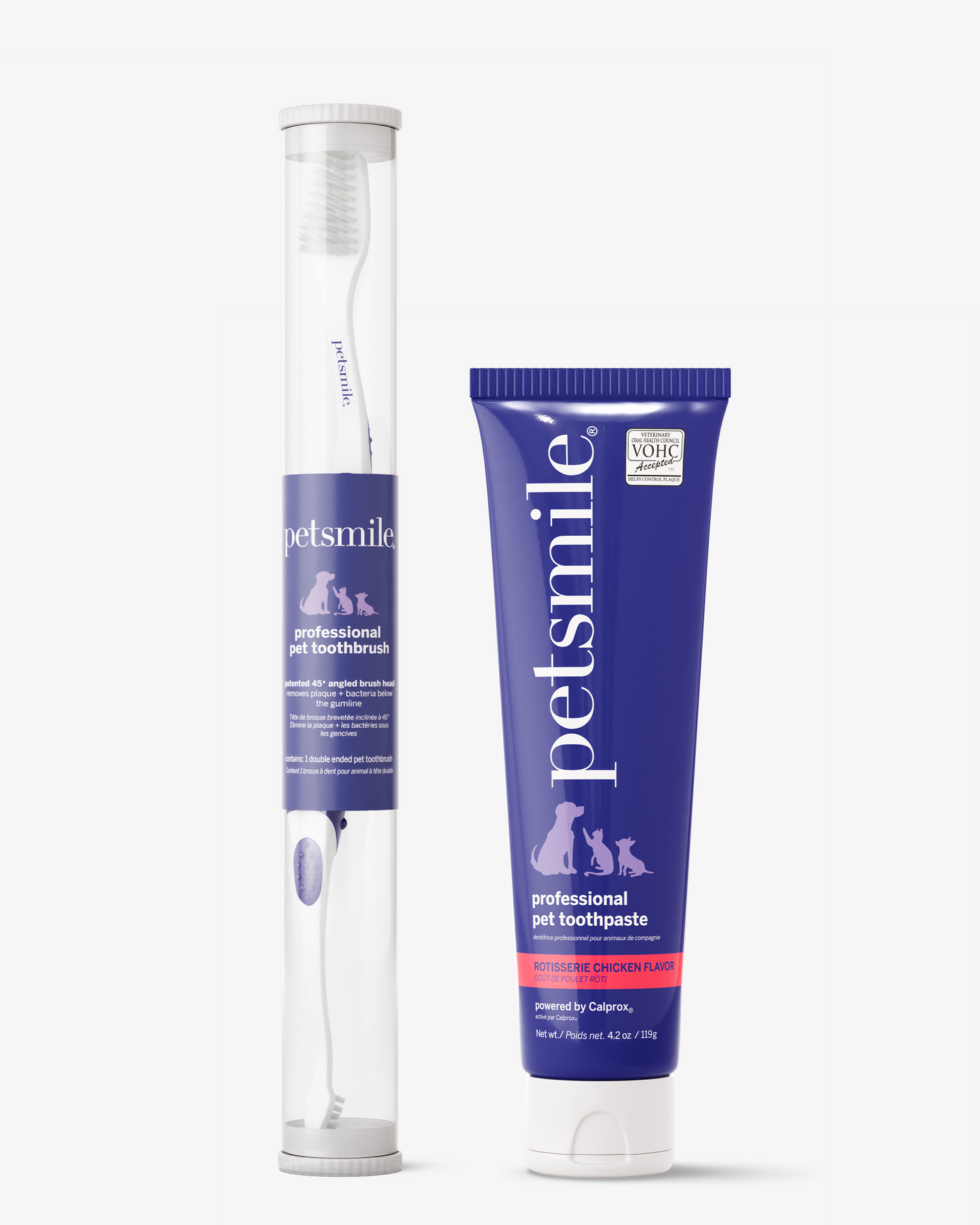 Professional Toothpaste for Dogs & Cats: Rotisserie Chicken Flavor with Pet Toothbrush