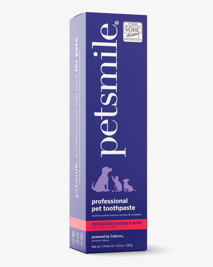 Professional Toothpaste for Dogs & Cats: Rotisserie Chicken Flavor with Pet Toothbrush