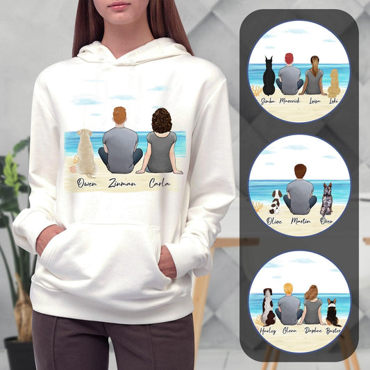 Beach Sand Personalized Pet & Owner Hoodies