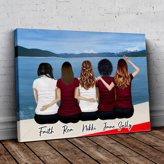 Boat Personalized Best Friend Wrapped Canvas