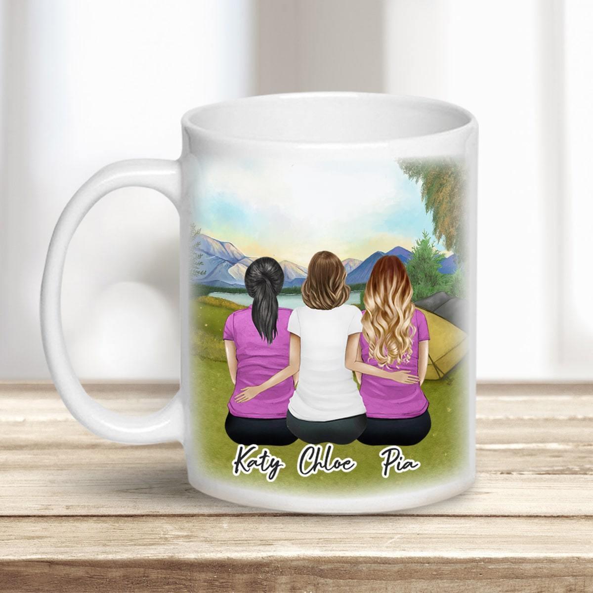 Camping Personalized Best Friend Sister Coffee Mug