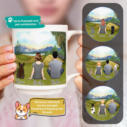 Camping Personalized Pet & Owner Coffee Mug