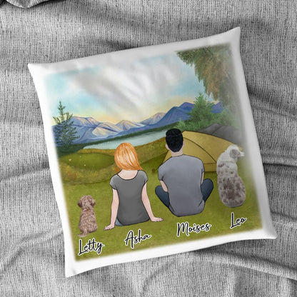 Camping Personalized Pet & Owner Pillow