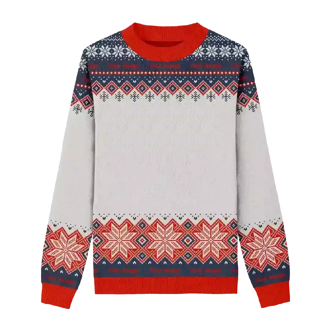 Custom Pet Knitted Holiday Sweater - Polar Express