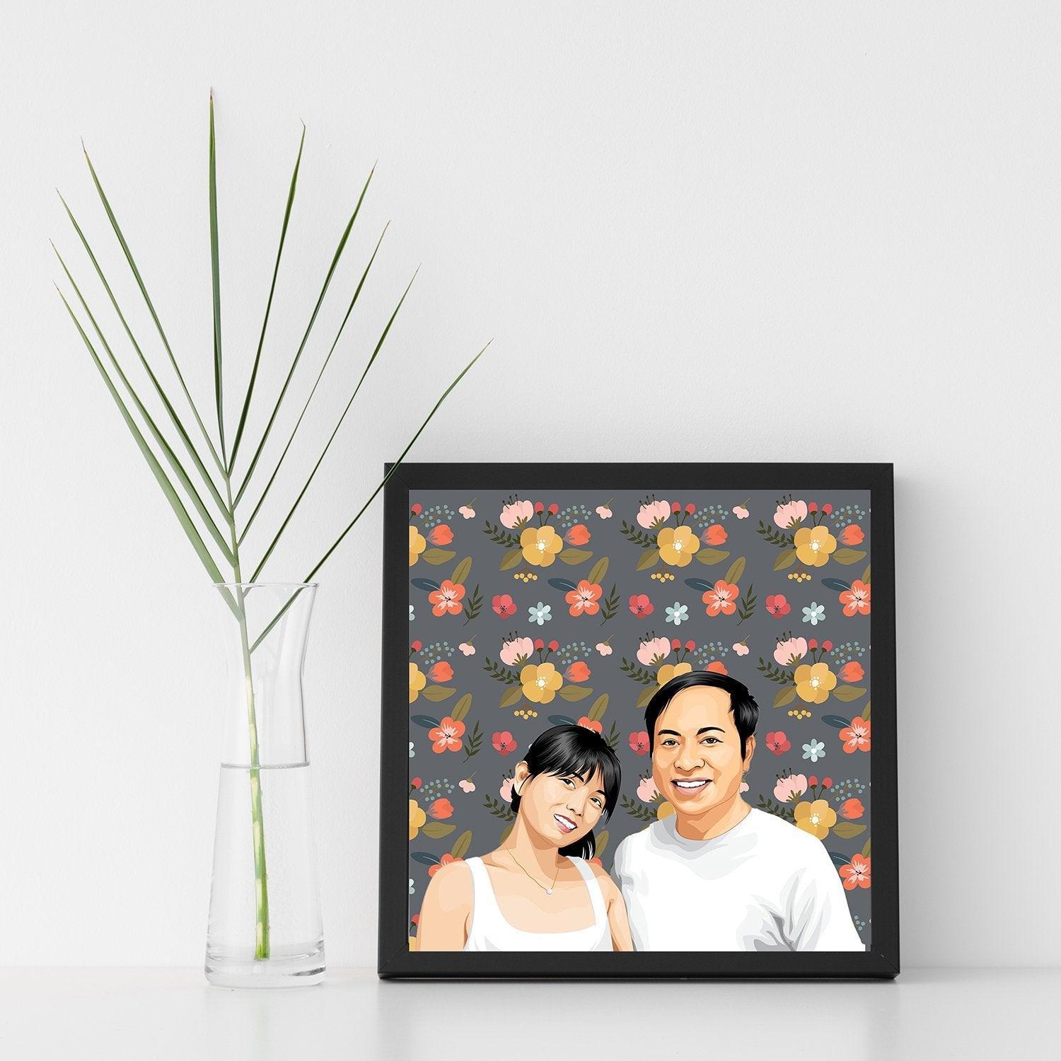 Custom Modern Family Portrait