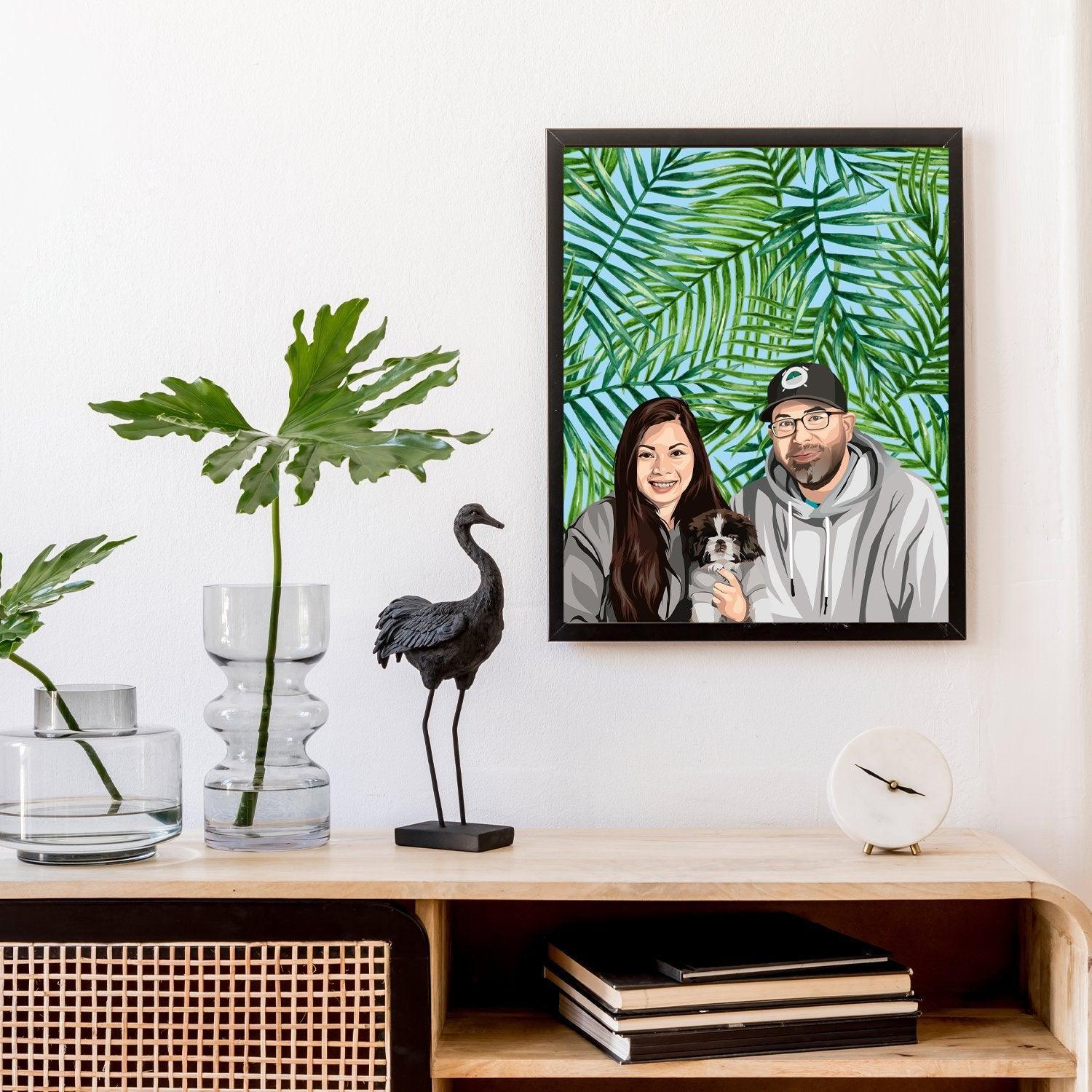 Custom Modern Family Portrait