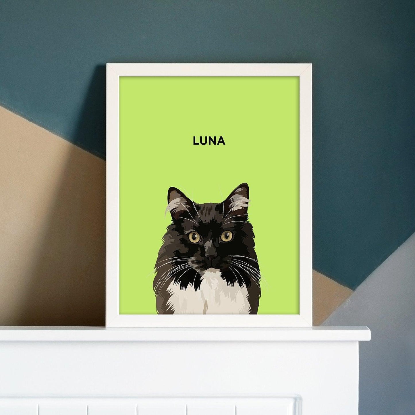Custom Modern Pet Portrait