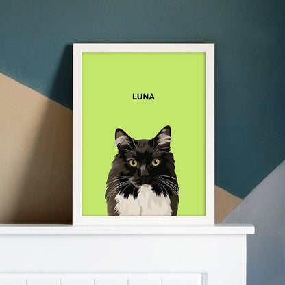 Custom Modern Pet Portrait