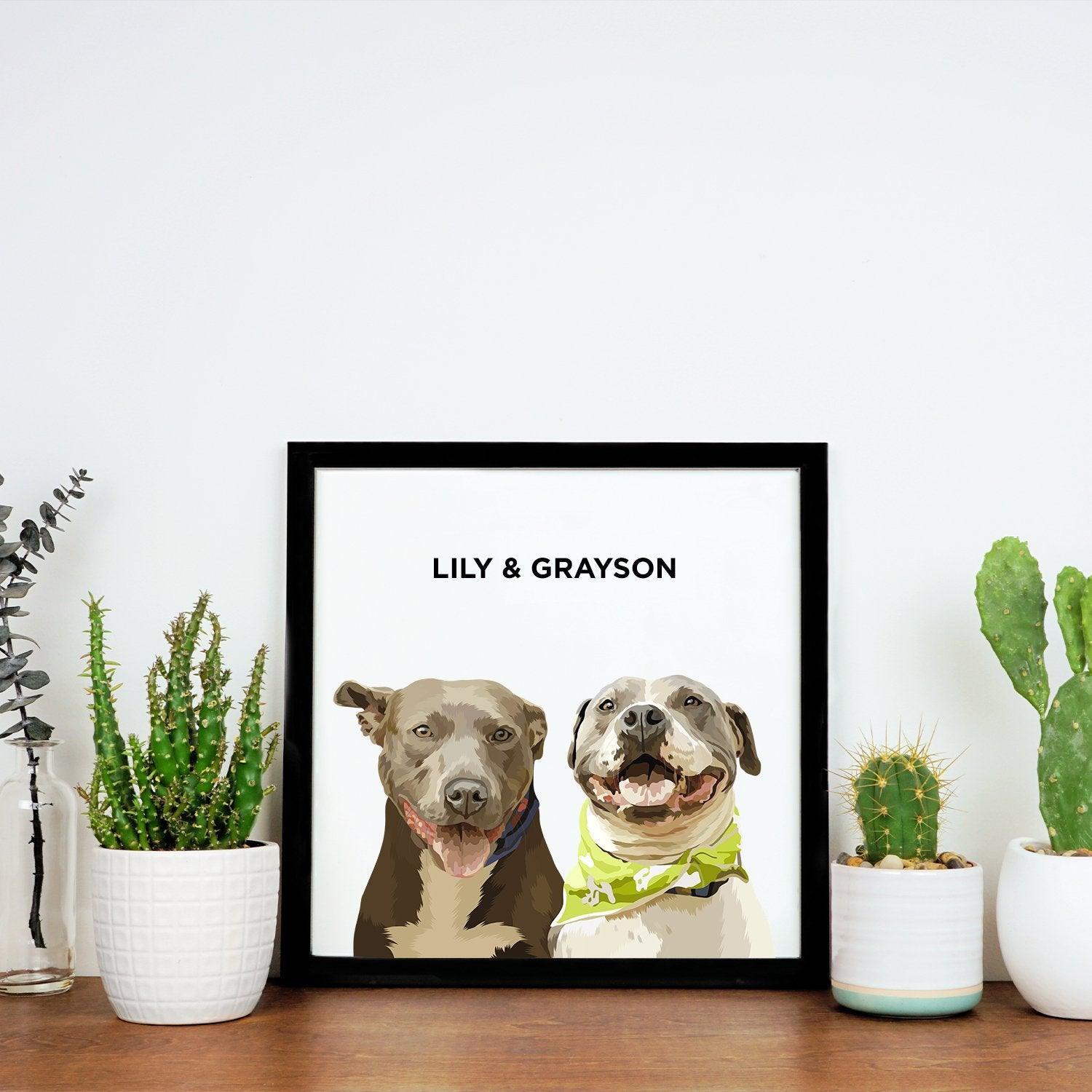 Custom Modern Pet Portrait