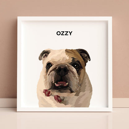 Custom Modern Pet Portrait