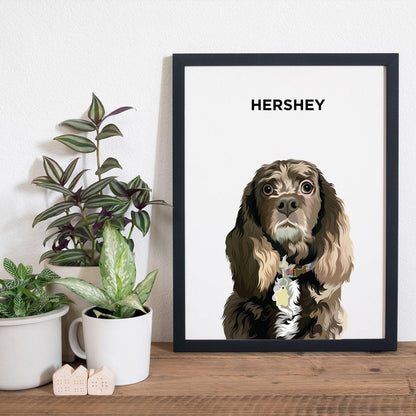 Custom Modern Pet Portrait