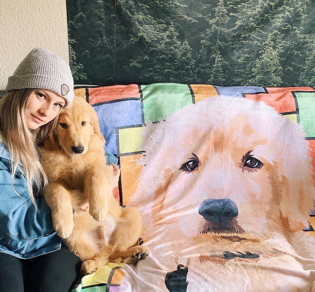 Personalized Pet Photo Blanket - Create Your Own Custom Fleece Design with Live Preview & Editor