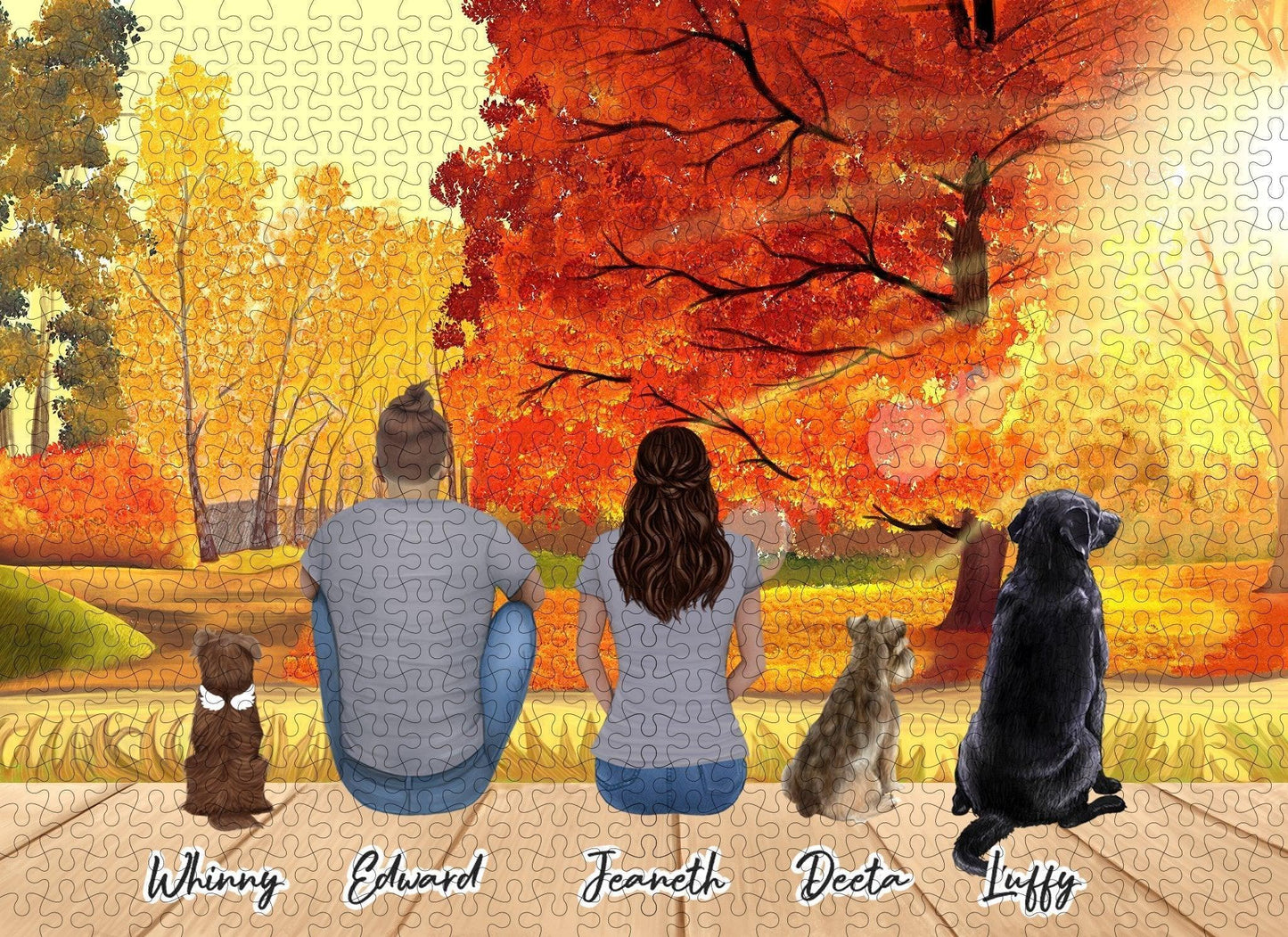 Fall Personalized Pet & Owner Puzzle
