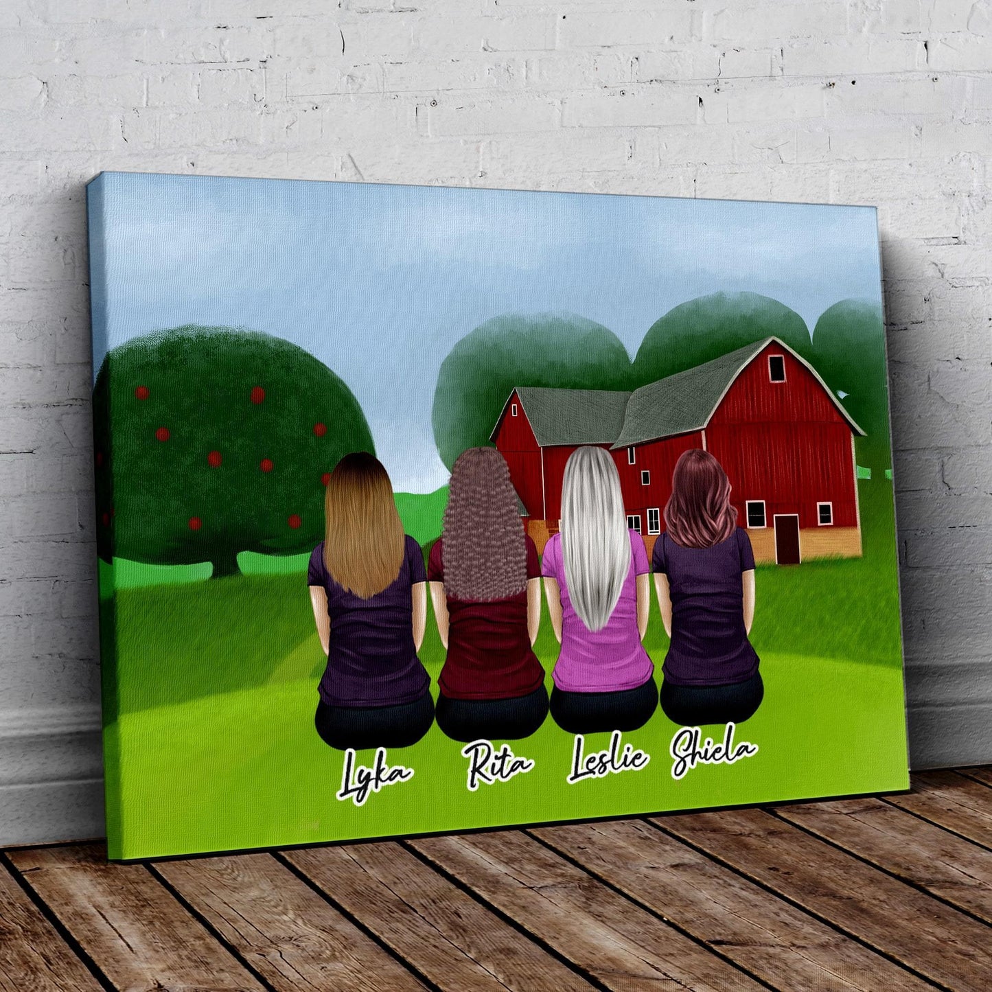 Farm Personalized Best Friend Wrapped Canvas