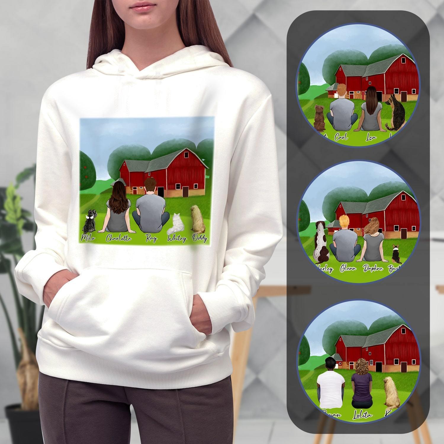 Farm Personalized Pet & Owner Hoodies