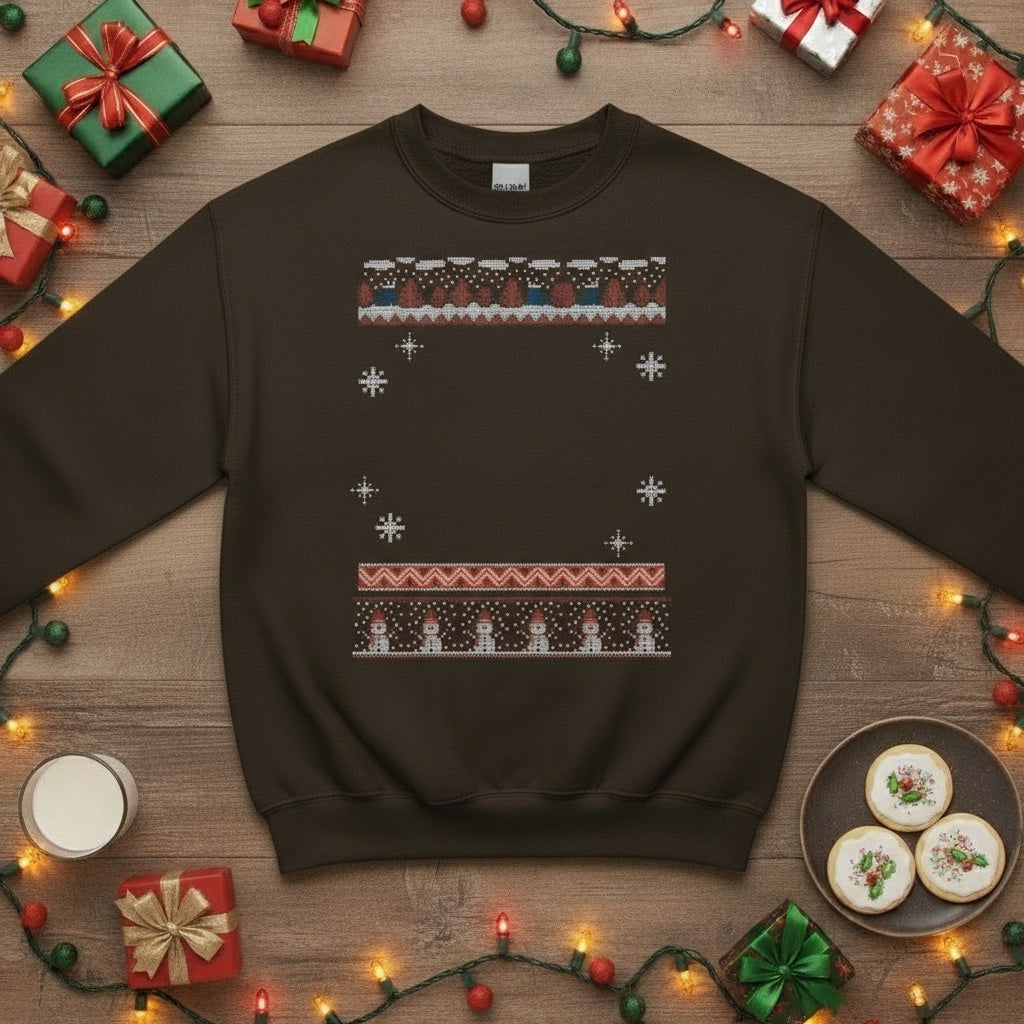 Custom Pet Holiday Sweatshirt - Get Frosty