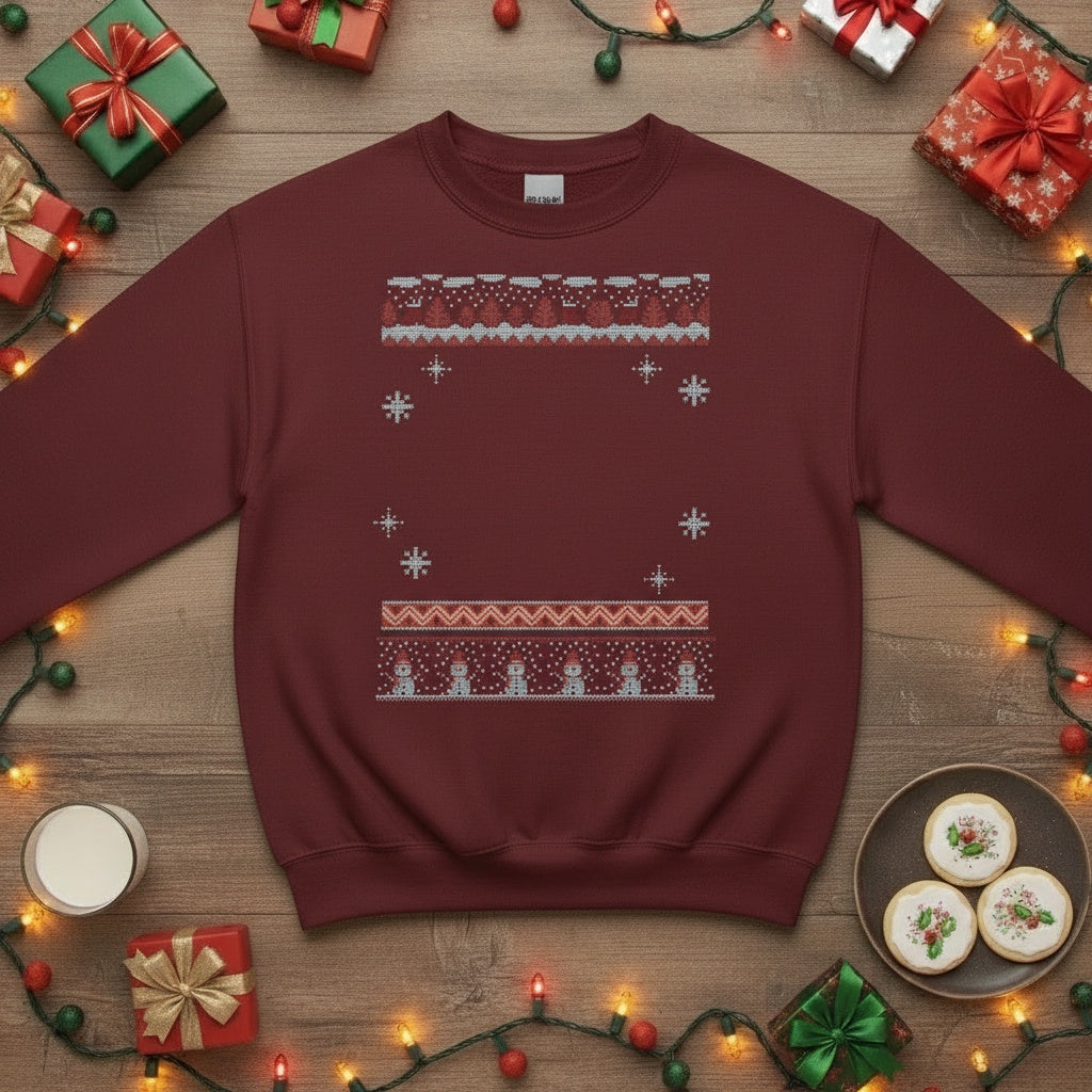 Custom Pet Holiday Sweatshirt - Get Frosty