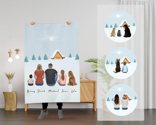 Holiday Personalized Pet & Owner Blanket