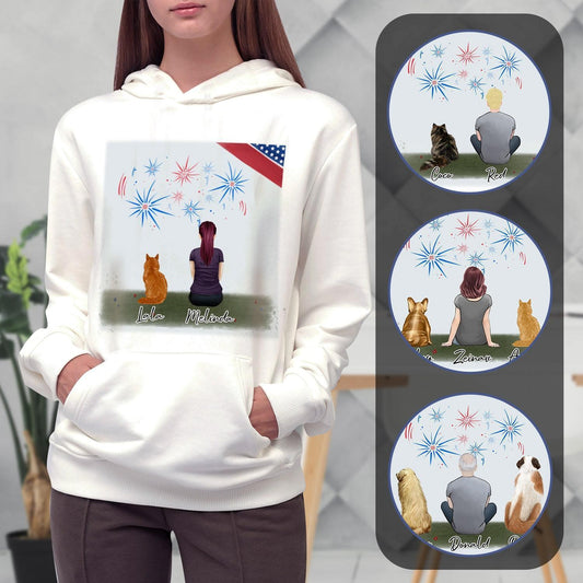 July 4th Personalized Pet & Owner Hoodies